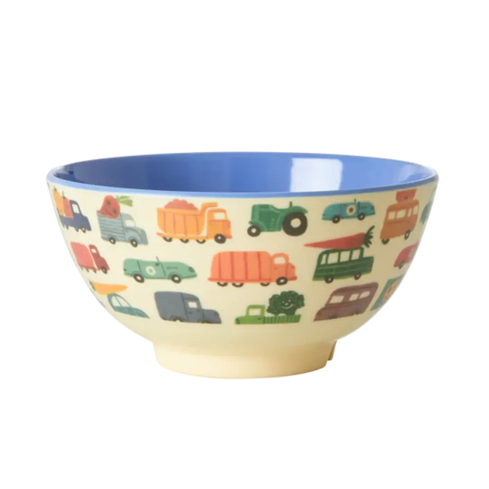 Rice Melamine Kom - Medium - Happy Cars