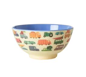 Rice Melamine Kom Happy Cars Medium Rice Melamine Kom Happy Cars Medium