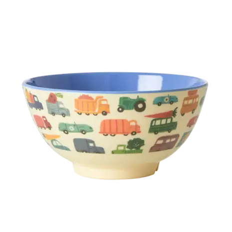 Rice Melamine Kom - Medium - Happy Cars