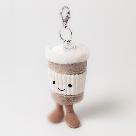 Jellycat Sleutelhanger Amuseable Coffee-To-Go Bag Charm Jellycat Sleutelhanger Amuseable Coffee-To-Go Bag Charm