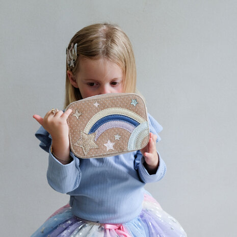 Mimi & Lula Tasje Celestial Star Velvet Pink