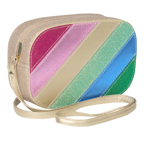 Mimi & Lula Tasje Dazzle Rainbow Stripe Bright