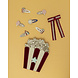 Mimi & Lula Tasje Popcorn Red Mimi & Lula Tasje Popcorn Red