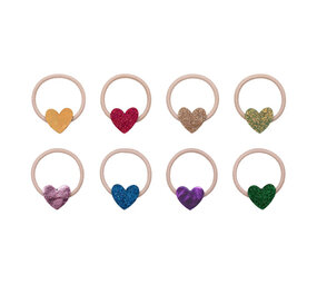 Mimi & Lula Haarelastiekjes Mini Jazzy Heart Bright Mimi & Lula Haarelastiekjes Mini Jazzy Heart Bright