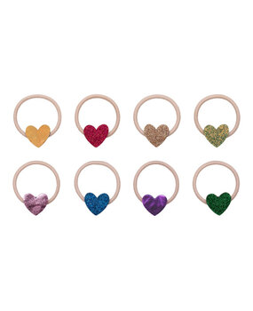 Mimi & Lula Haarelastiekjes Mini Jazzy Heart Bright