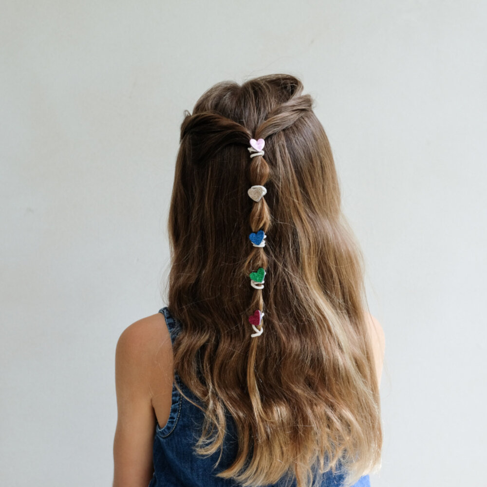 Mimi & Lula Haarelastiekjes Mini Jazzy Heart Bright Mimi & Lula Haarelastiekjes Mini Jazzy Heart Bright