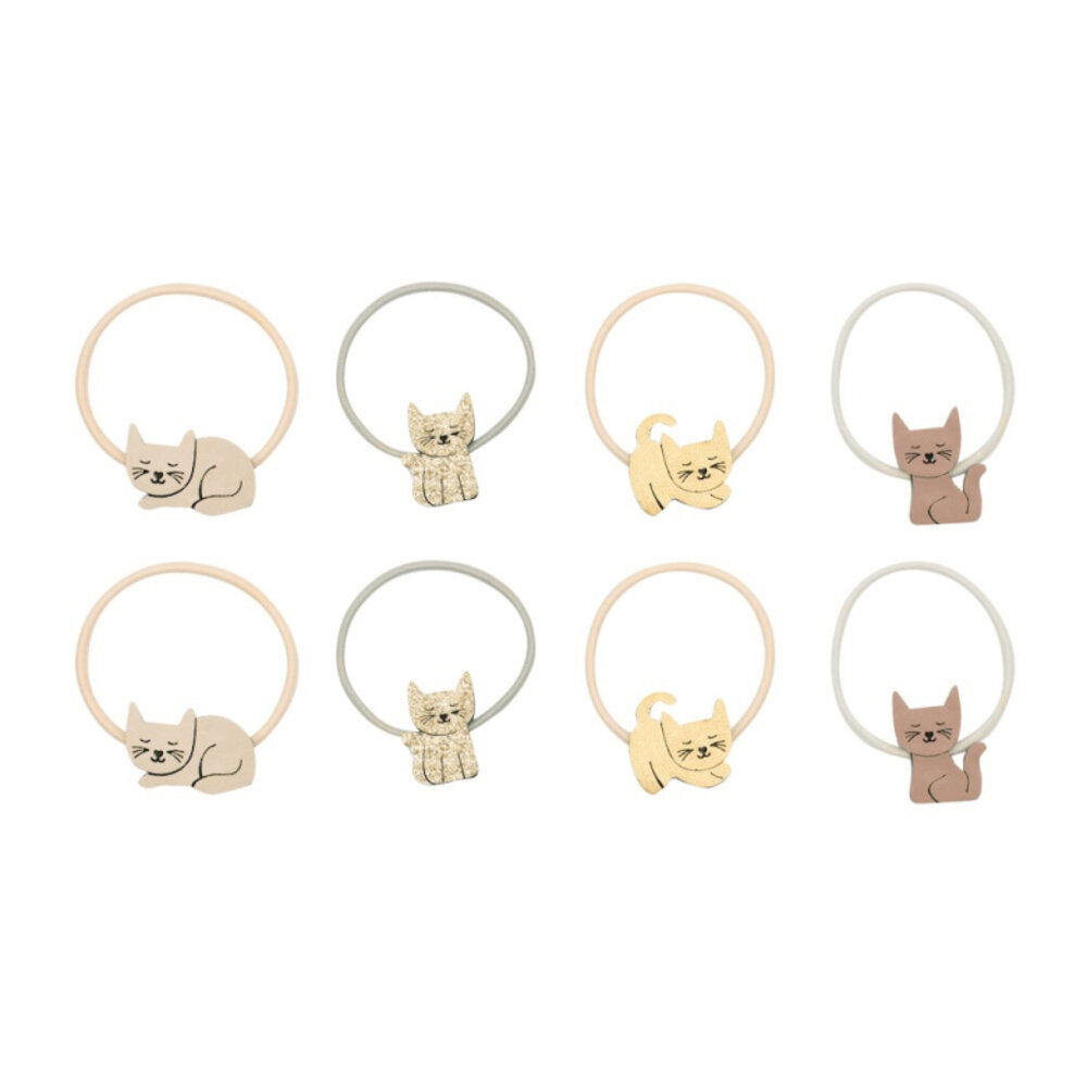 Mimi & Lula Haarelastiekjes Kitty Cat Pink