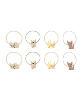 Mimi & Lula Haarelastiekjes Kitty Cat Pink