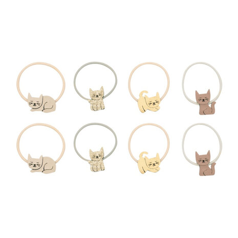 Mimi & Lula Haarelastiekjes Kitty Cat Pink