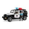 Bruder Jeep Wrangler Unlimited Rubicon politieauto met agent