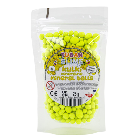 Tuban Slime Mineral Balls Lime 25 gram Tuban Slime Mineral Balls Lime 25 gram