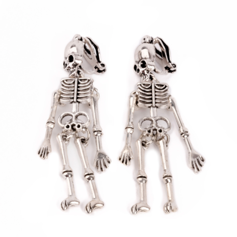 Great Pretenders Clip on Oorbellen Spooky Scary Skeleton Great Pretenders Clip on Oorbellen Spooky Scary Skeleton