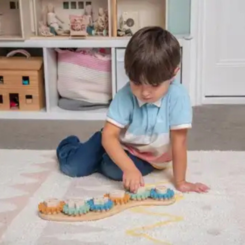 TickiT Silisoft Tandwiel Puzzel Neutrale Kleuren TickiT Silisoft Tandwiel Puzzel Neutrale Kleuren