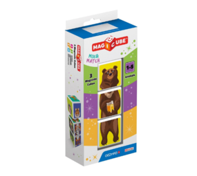 Geomag Magicube Mix & Match Animals 3-delig