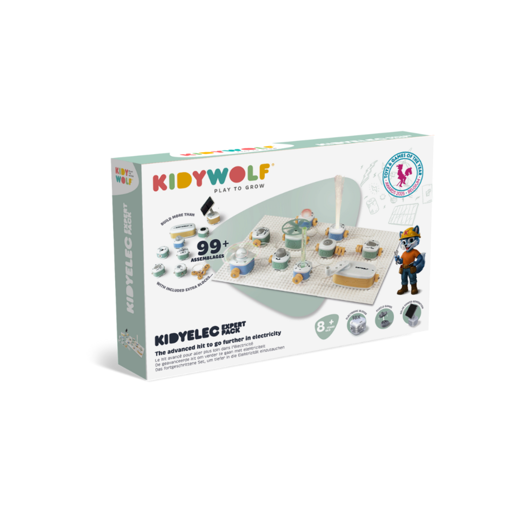 KidyWolf KIDYELEC - 18 delige Elektriciteitsset - Expert KidyWolf KIDYELEC - 18 delige Elektriciteitsset - Expert
