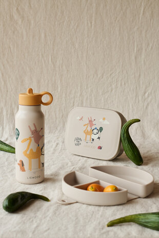 Liewood Snackbox Eugene Opvouwbaar Around the World Sandy Liewood Snackbox Eugene Opvouwbaar Around the World Sandy