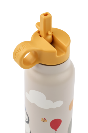 Liewood Drinkfles Falk 350 ml Around the World Sandy