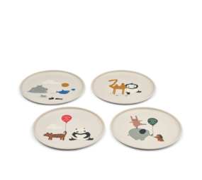 Liewood Bordjes Remco Around the World Sandy 4-Pack