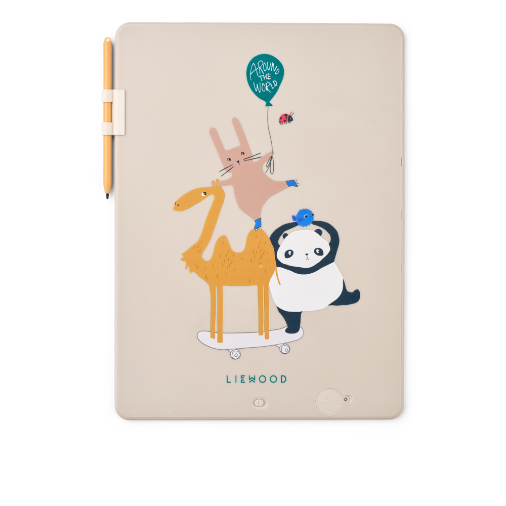 Liewood Zora Magisch Teken Tablet Around The World Sandy