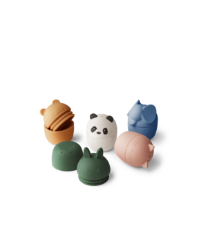 Liewood Badspeeltjes Gaby Creme de la Creme Multi Mix 5-pack