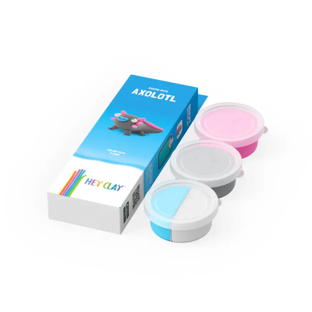 Hey Clay Interactieve Boetseerklei Axelotl (3 kleuren) Hey Clay Interactieve Boetseerklei Axelotl (3 kleuren)