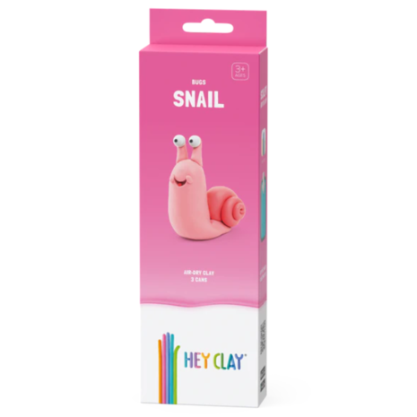 Hey Clay Interactieve Boetseerklei Snail (3 kleuren) Hey Clay Interactieve Boetseerklei Snail (3 kleuren)