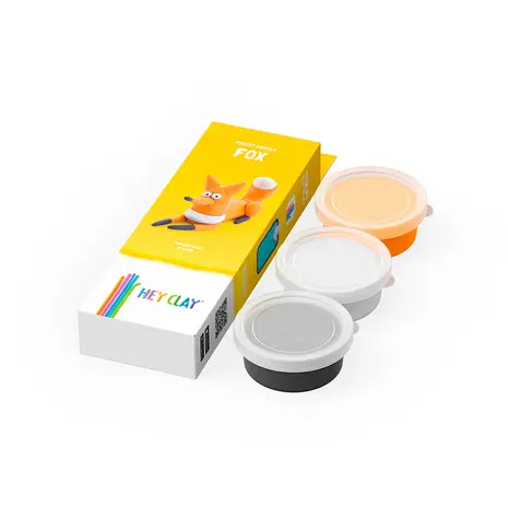 Hey Clay Interactieve Boetseerklei Fox (3 kleuren) Hey Clay Interactieve Boetseerklei Fox (3 kleuren)