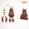 Hey Clay Interactieve Boetseerklei Bear (3 kleuren)
