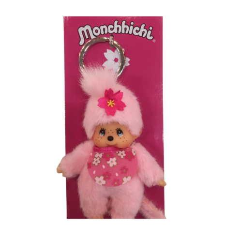 Monchhichi Sleutelhanger Cherry Blossom Monchhichi Sleutelhanger Cherry Blossom