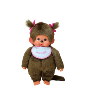 Monchhichi Meisje met Slab Roze