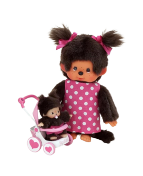 Monchhichi Mothercare met Wandelwagen