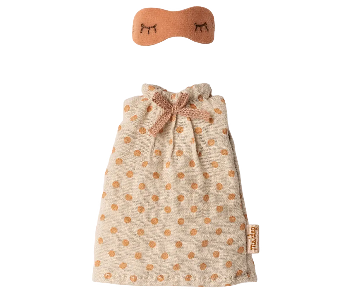 Maileg Muizen Nachtjapon Mum Light Grey Maileg Muizen Nachtjapon Mum Light Grey