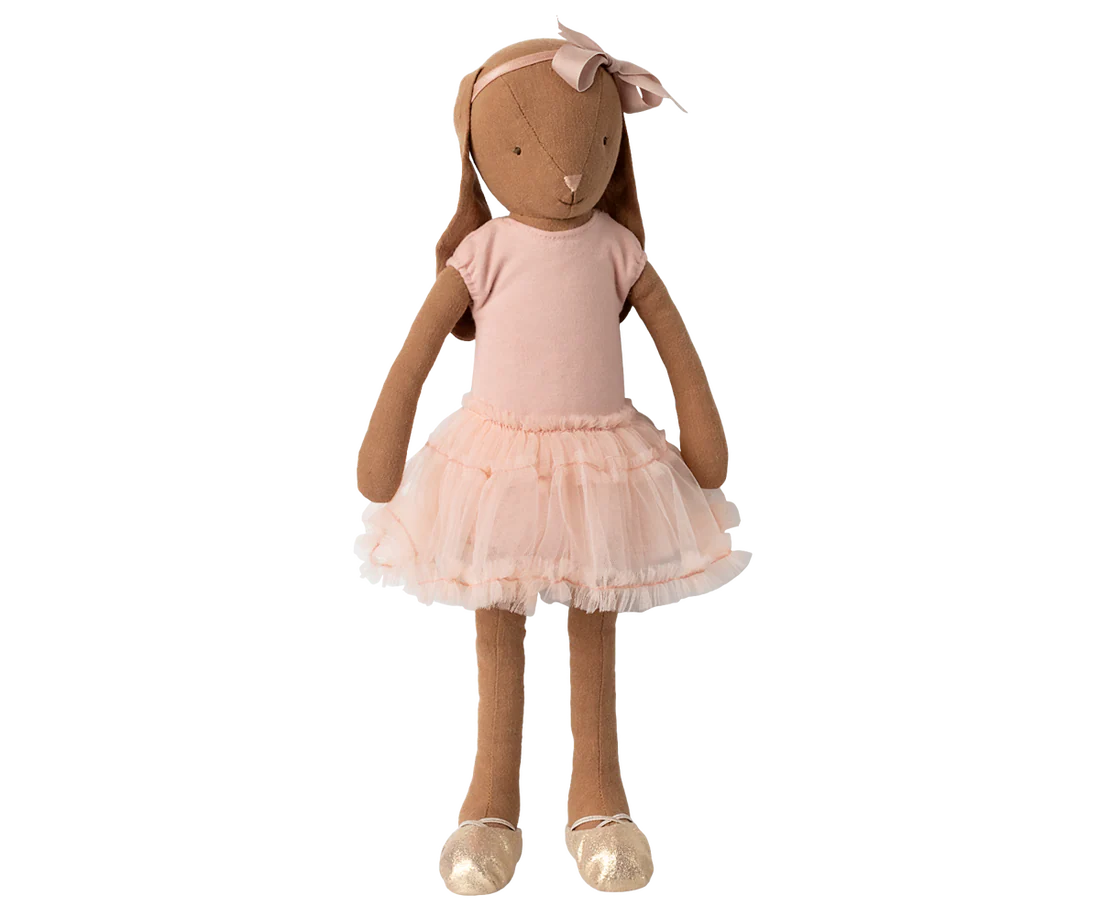 Bunny Chocolate Brown Ballet Suit and Skirt Rose Size 3 afbeelding