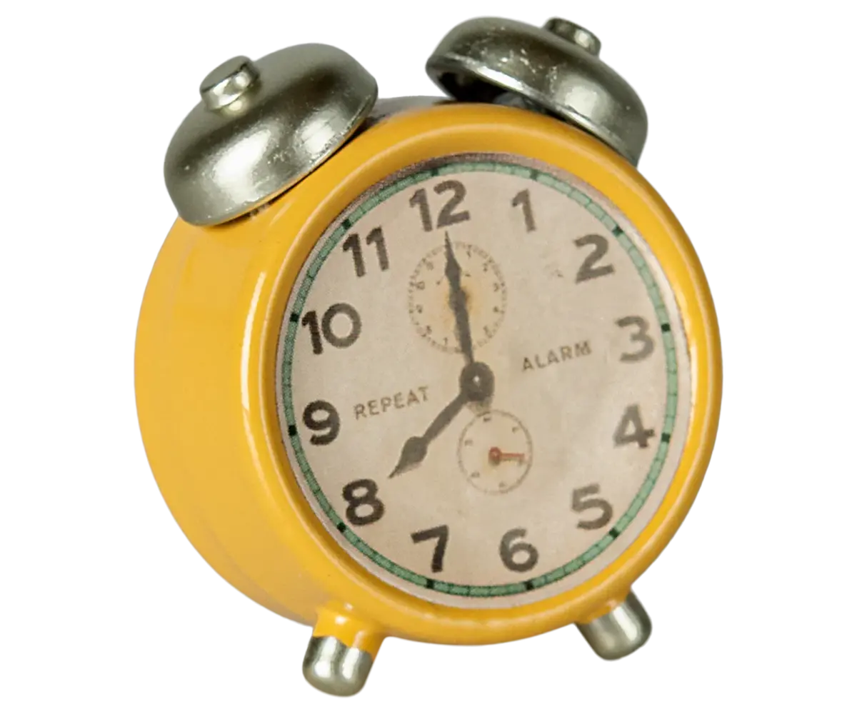 Maileg Muizen Alarmklok Yellow Maileg Muizen Alarmklok Yellow