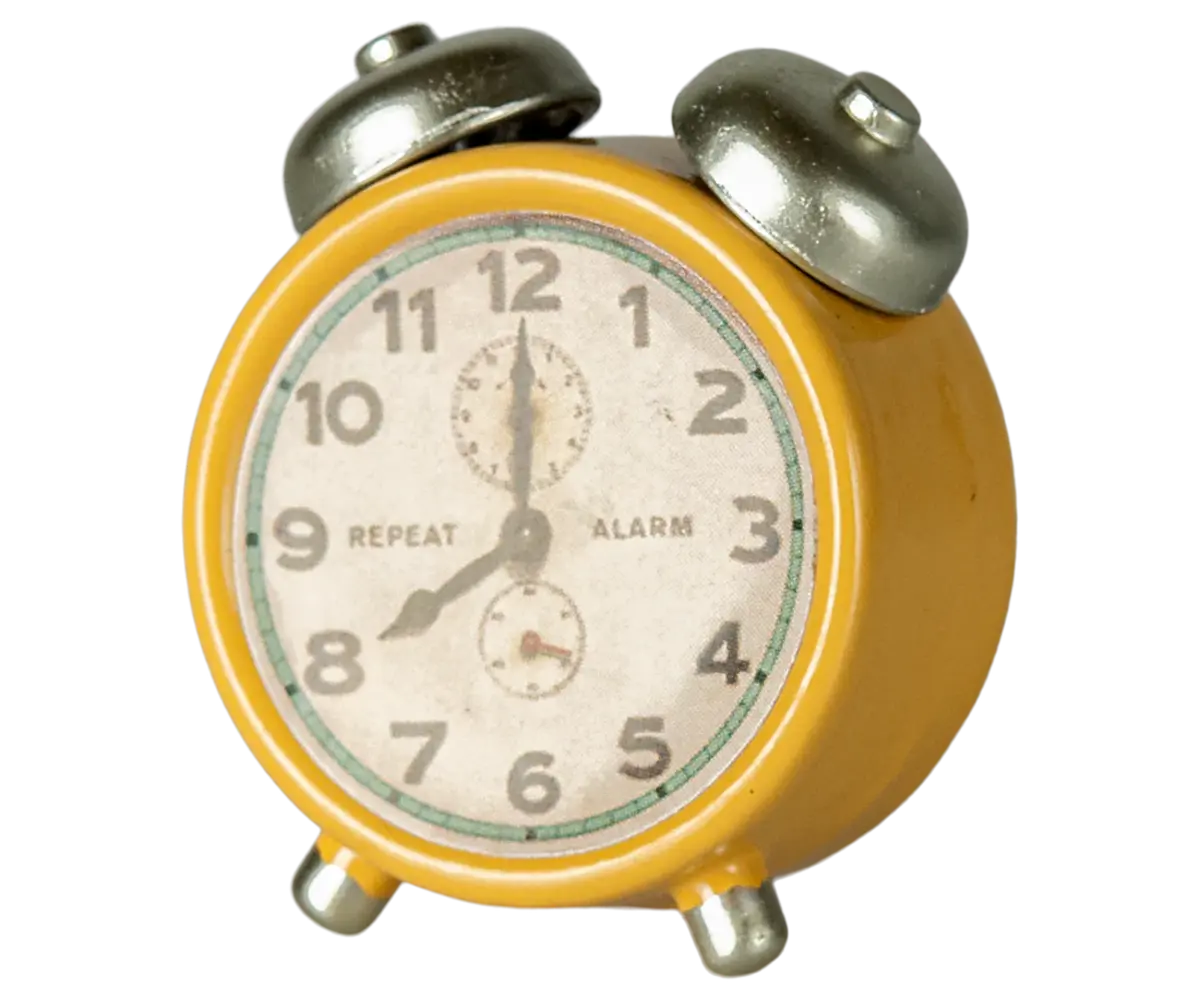 Maileg Muizen Alarmklok Yellow Maileg Muizen Alarmklok Yellow