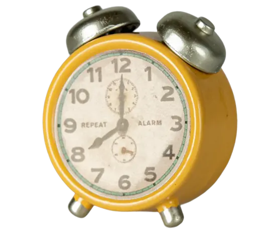 Maileg Muizen Alarmklok Yellow Maileg Muizen Alarmklok Yellow