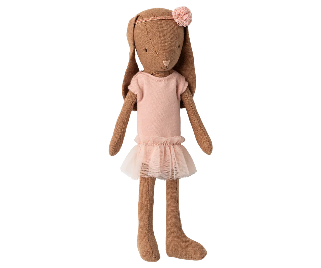 Bunny Chocolate Brown Ballet Suit and Skirt Rose Size 1 afbeelding
