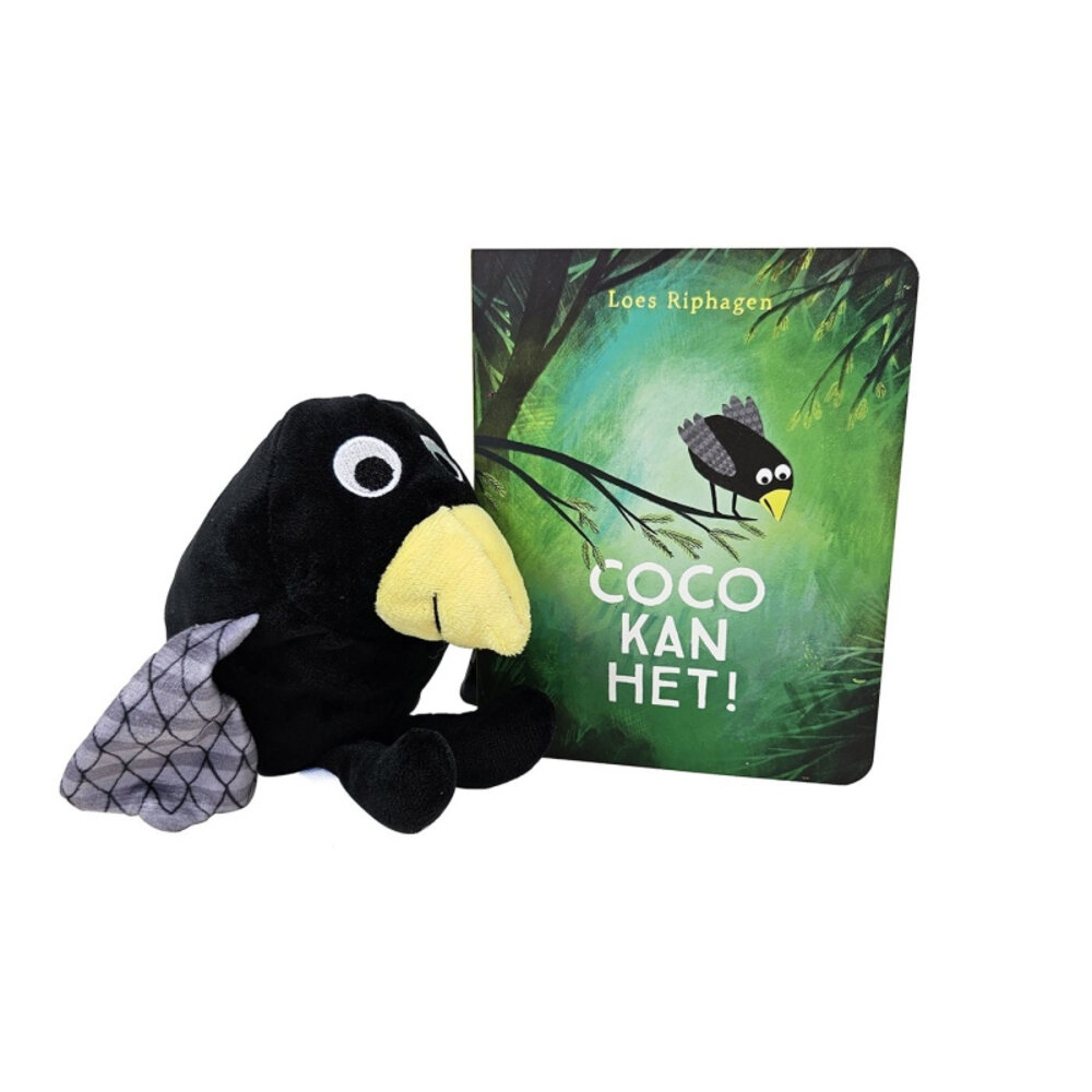 Coco Kan Het! Kartonboekje met Pluchen Coco
