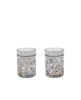 Konges Slojd Glitter Drinkbeker Dino 2-pack Konges Slojd Glitter Drinkbeker Dino 2-pack