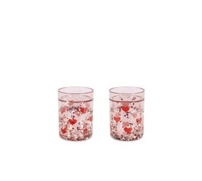 Konges Slojd Glitter Drinkbeker Heart 2-pack Konges Slojd Glitter Drinkbeker Heart 2-pack