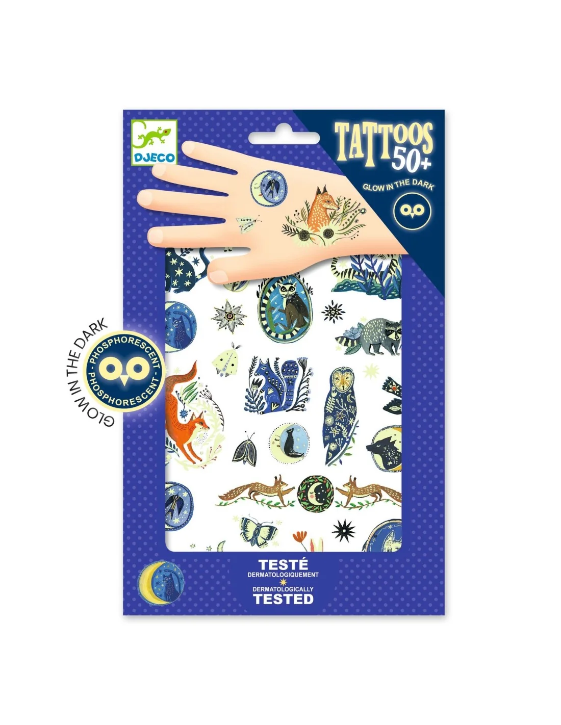 Tattoo Nachtelijke Dieren afbeelding