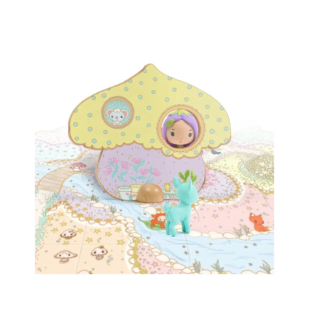 Djeco Tinyly - Puzzl'up Lily and Polo - 33pc 3D Floor Puzzle - 4yrs+