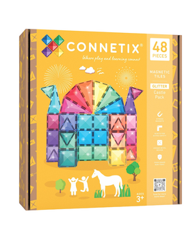 Connetix Magnetische Tegels Glitter Castle Pack 48 stuks