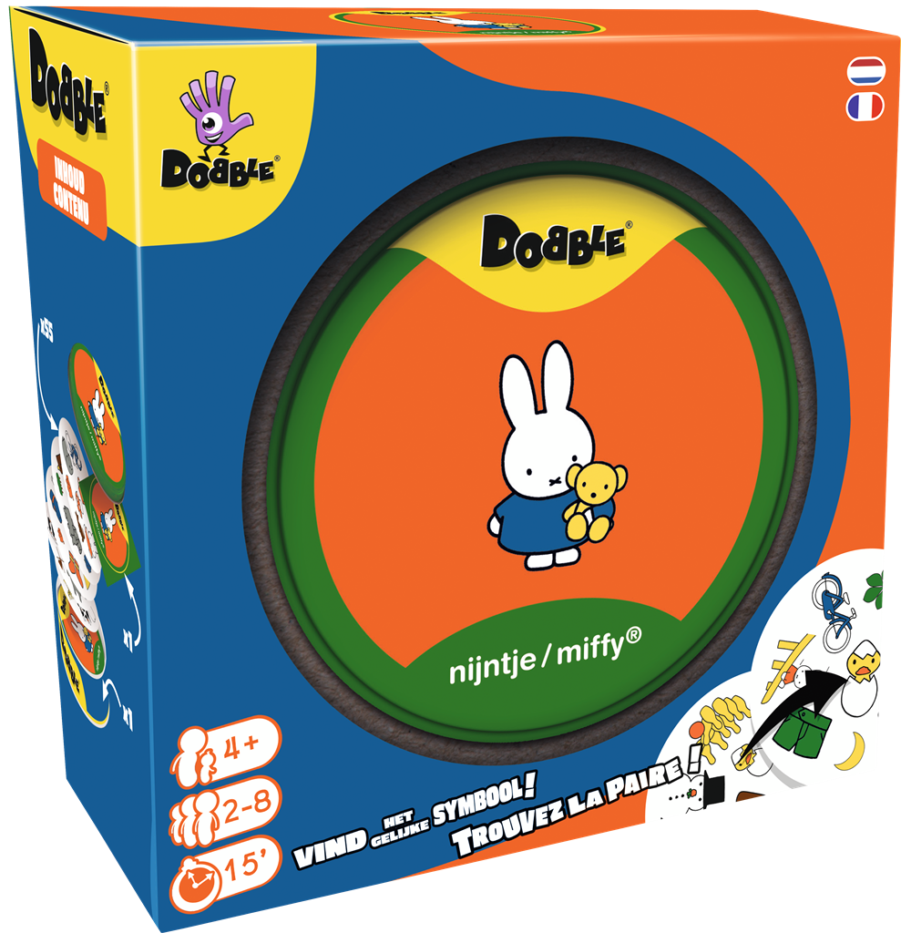 Dobble Nijntje Miffy afbeelding