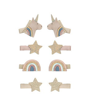 Mimi & Lula Haarclipjes Mini Celeste Unicorn Pink