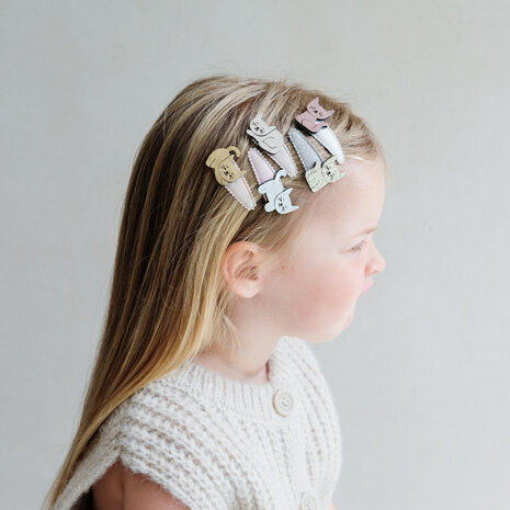 Mimi & Lula Haarspeldjes Mini Kitty Cat Pink