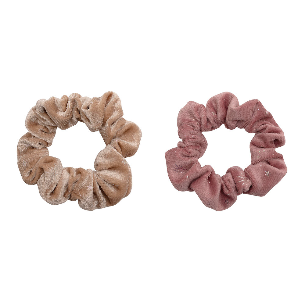 Mimi & Lula Scrunchies Velvet Pink 2-pack
