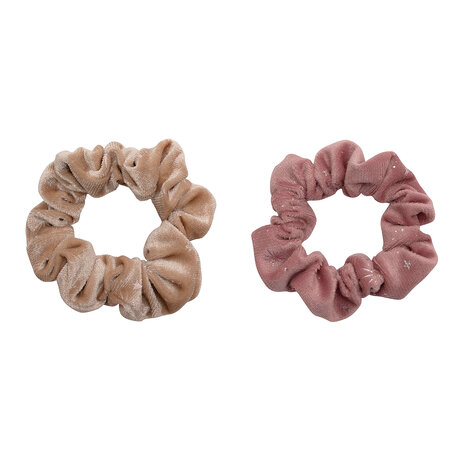 Mimi & Lula Scrunchies Velvet Pink 2-pack