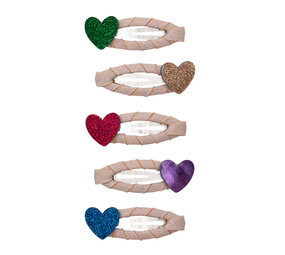 Mimi & Lula Haarspeldjes Mini Jazzy Heart Bright Mimi & Lula Haarspeldjes Mini Jazzy Heart Bright