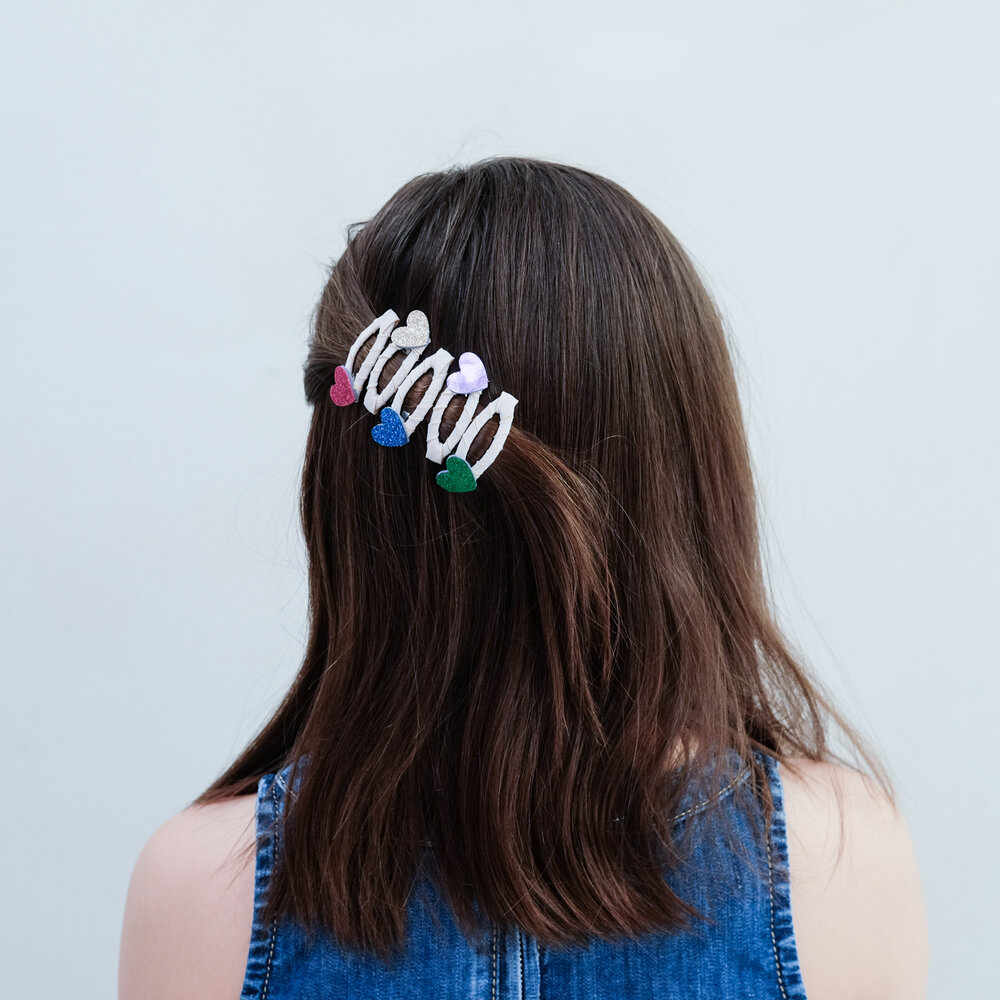 Mimi & Lula Haarspeldjes Mini Jazzy Heart Bright